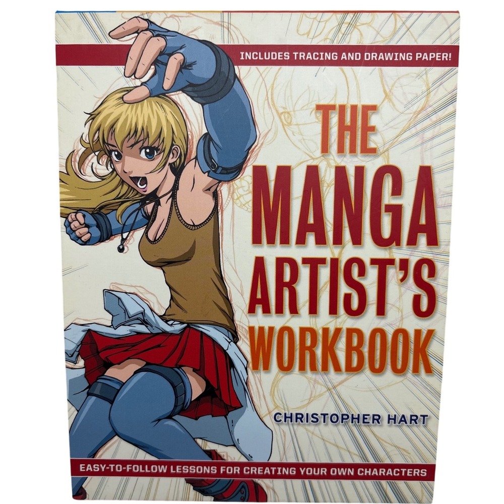 The‎ Manga Artist's Workbook Christopher Hart Spiral Drawing Guide 2009 Drawing